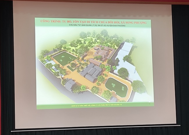 Tổ chức lấy ý kiến cộng đồng dân cư dự án di tích chùa Đôi Hồi và đình Thu Quế xã Song Phượng